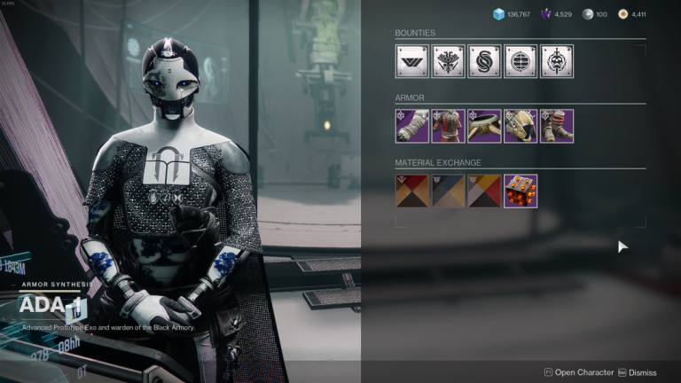Destiny 2 - Ada-1 Now Sells Shaders