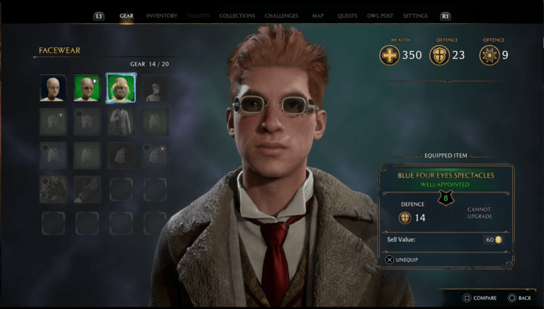 Hogwarts Legacy - Blue Four Eyes Spectacles