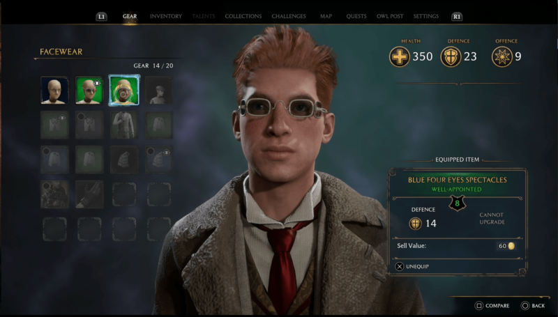 Hogwarts Legacy - Blue Four Eyes Spectacles