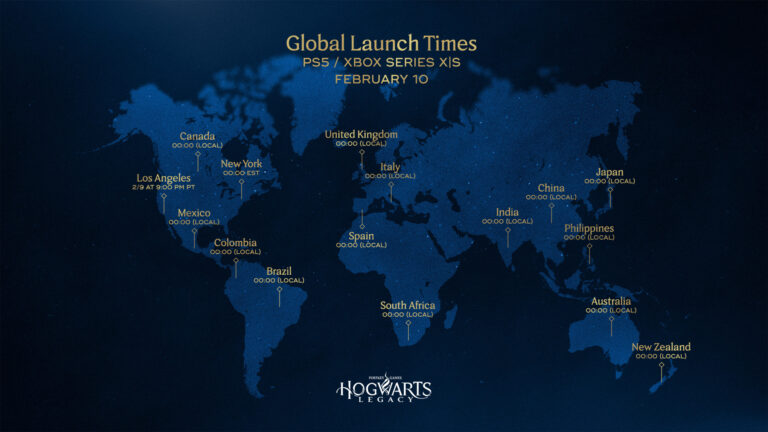 Hogwarts Legacy - Console global release times