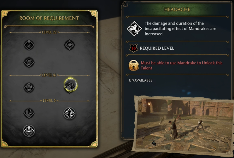 Hogwarts Legacy Talent Headache
