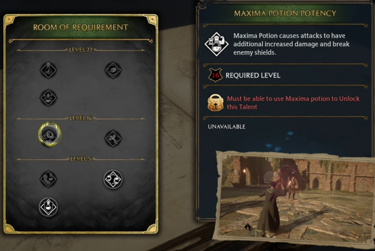 Hogwarts Legacy Talent Maxima Potion Potency