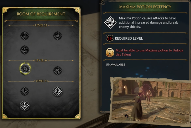 Hogwarts Legacy Talent Maxima Potion Potency