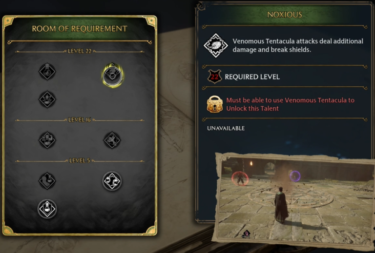 Hogwarts Legacy Talent Noxious