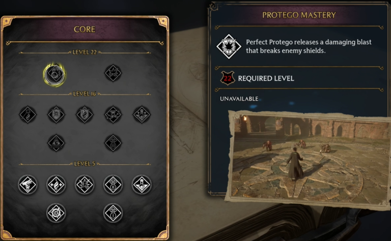 Hogwarts Legacy Talent Protego Mastery