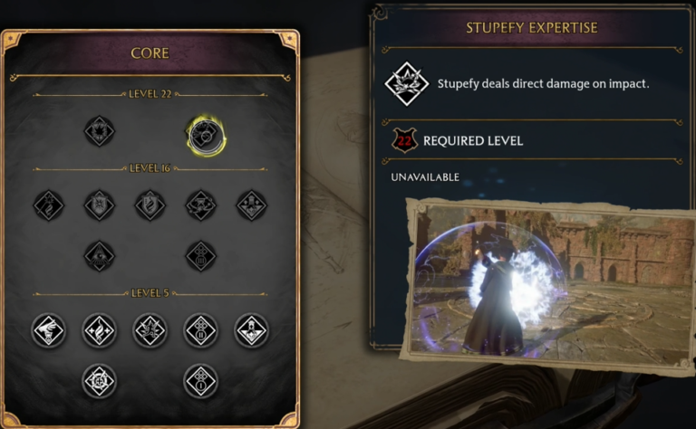 Hogwarts Legacy Talent Stupefy Expertise