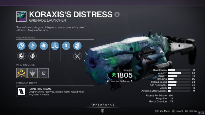 Destiny 2 - Koraxis’s Distress (Adept)