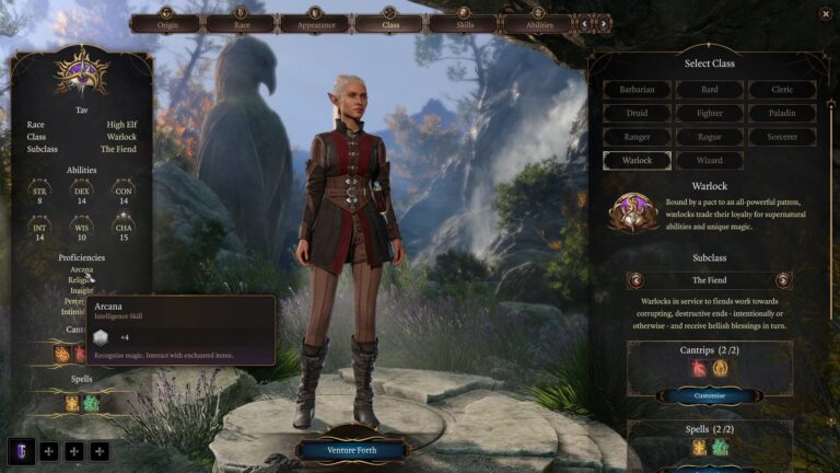 Baldur's Gate 3 Arcana Skill