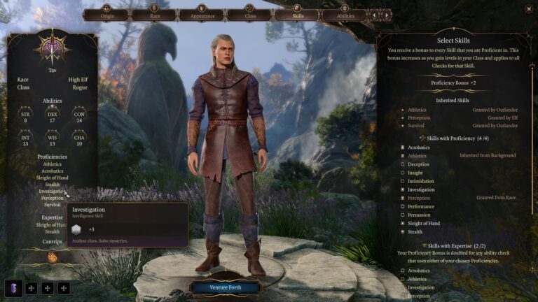 Baldur's Gate 3 Investigation Skill