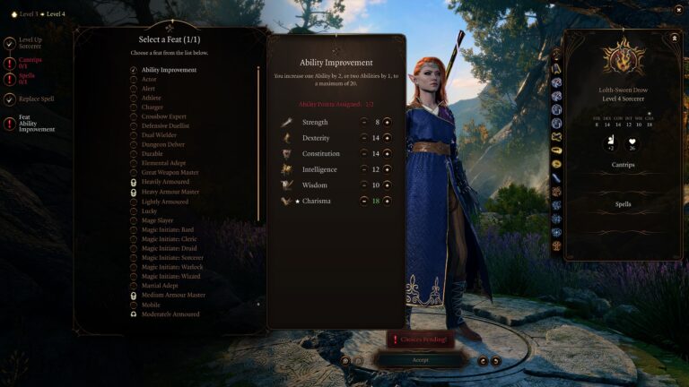 Ability Improvement Feat - Baldur’s Gate 3