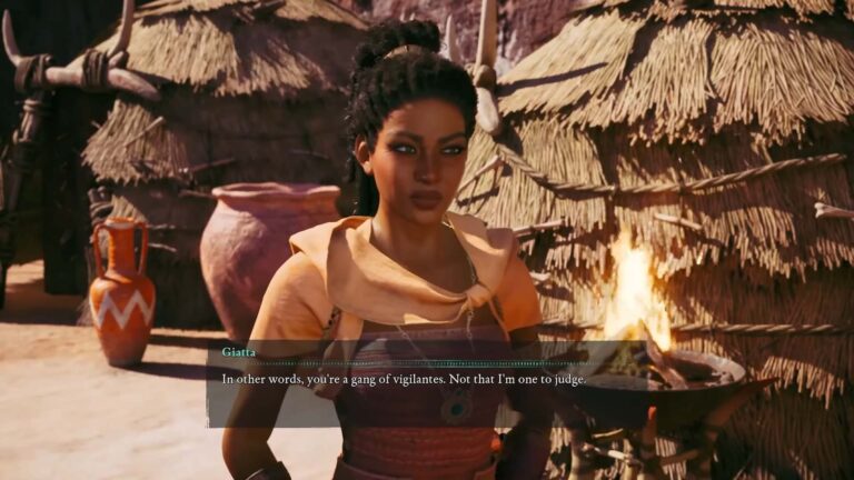 Avowed Companion Giatta screencap from Xbox Direct