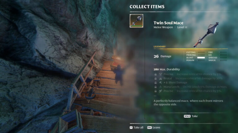 Enshrouded Twin Soul Mace - Legendary Weapon