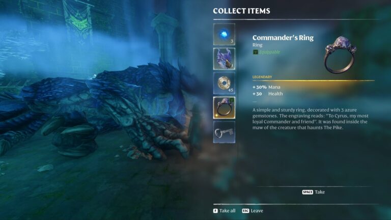 Where to Find Legendary Commander’s Ring in Enshrouded