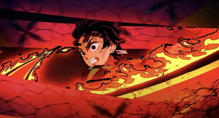 Tanjiro performs the Breath of the Sun